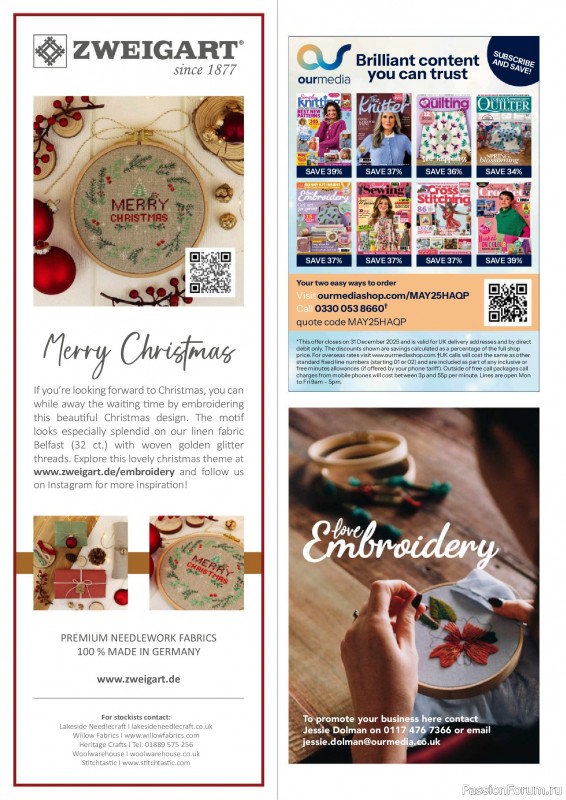 Коллекция вышивки в журнале «Love Embroidery №72 2025»