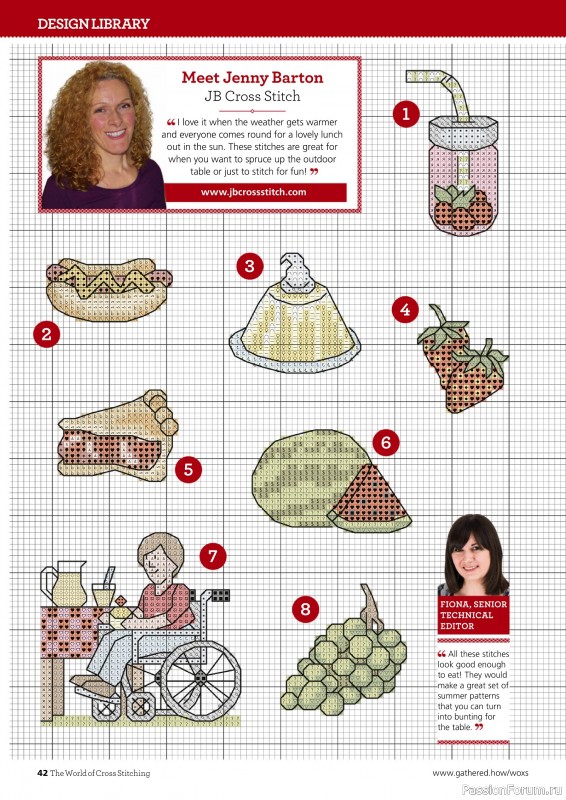Коллекция вышивки в журнале «The World of Cross Stitching №345 2024»