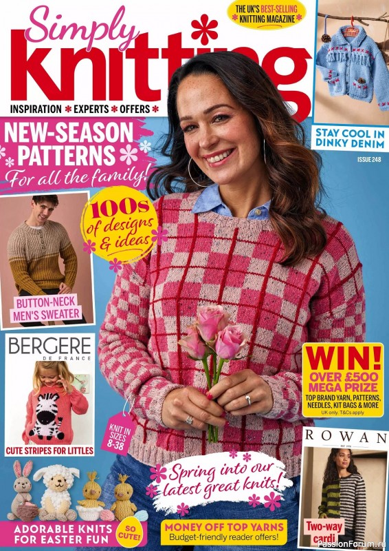 Вязаные проекты крючком в журнале «Simply Knitting №248 2024»