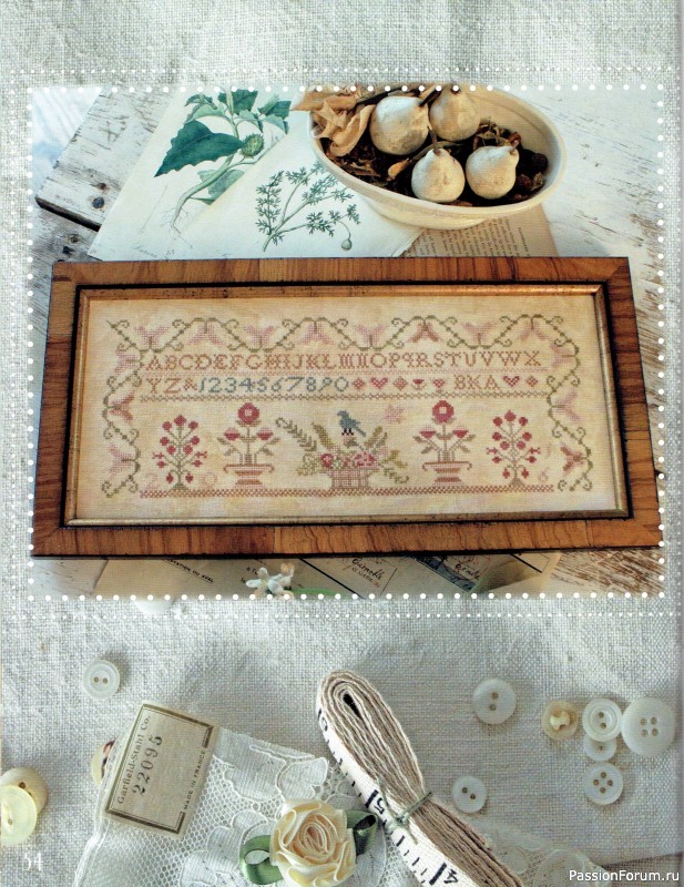 Коллекция вышивки в книге «Sewing Club»