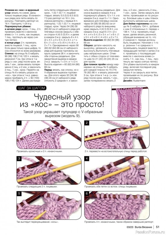 Вязаные модели в журнале «B-Вязание №3 2023»