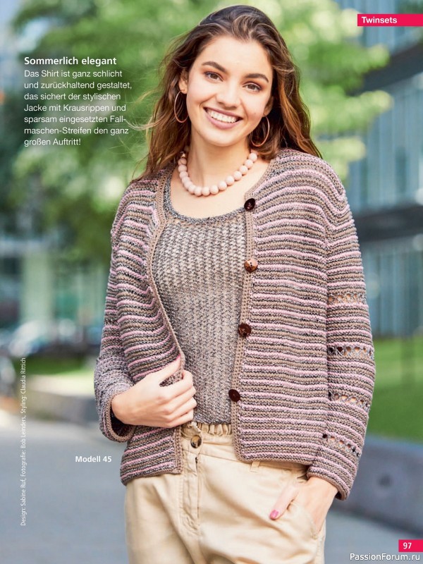 Вязаные проекты спицами в журнале &laquo;Hundert Seiten voller Ideen №2 2026&raquo;