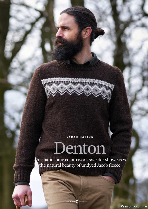 Вязаные проекты спицами в журнале «The Knitter №222 2025»