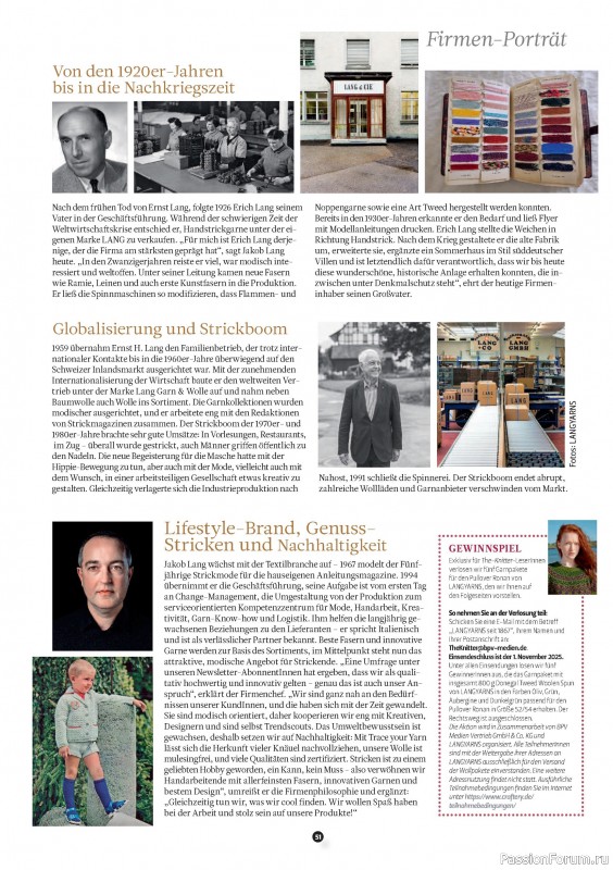 Вязаные проекты спицами в журнале «The Knitter №78 2025 Germany»
