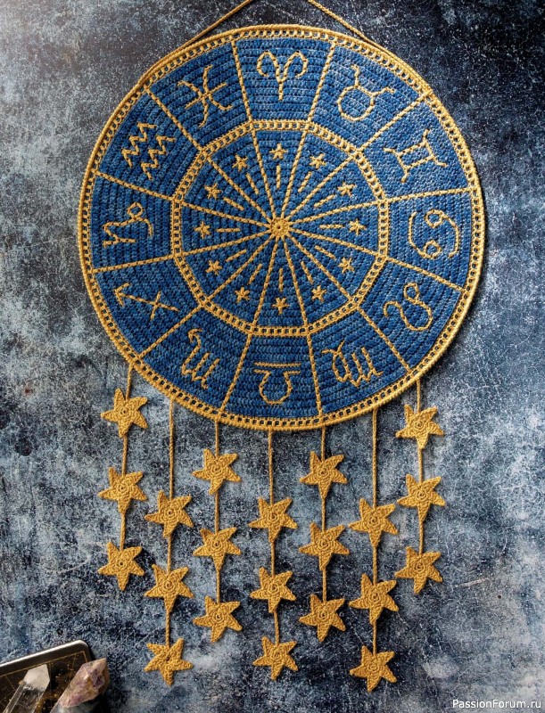 Вязаные проекты в книге &laquo;Zodiac Mosaic Crochet&raquo;.