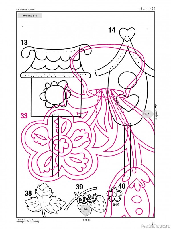 Коллекция проектов для рукодельниц в журнале «Bastel-Ideen №1 2026»