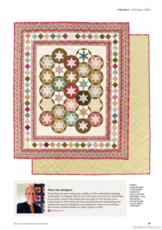 Коллекция проектов для рукодельниц в журнале «Todays Quilter №125 2025»