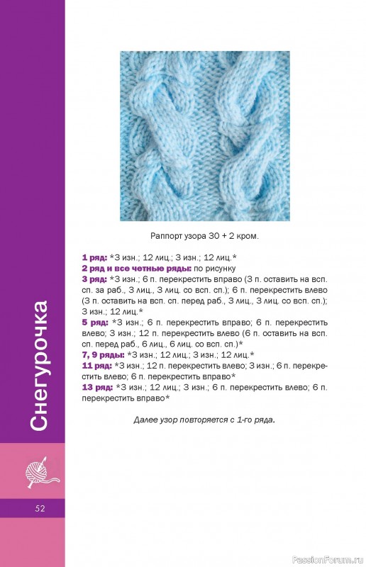 Коллекция проектов в книге « Рельефные узоры спицами»