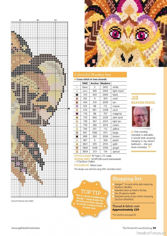 Коллекция вышивки в журнале «The World of Cross Stitching №322 2022»