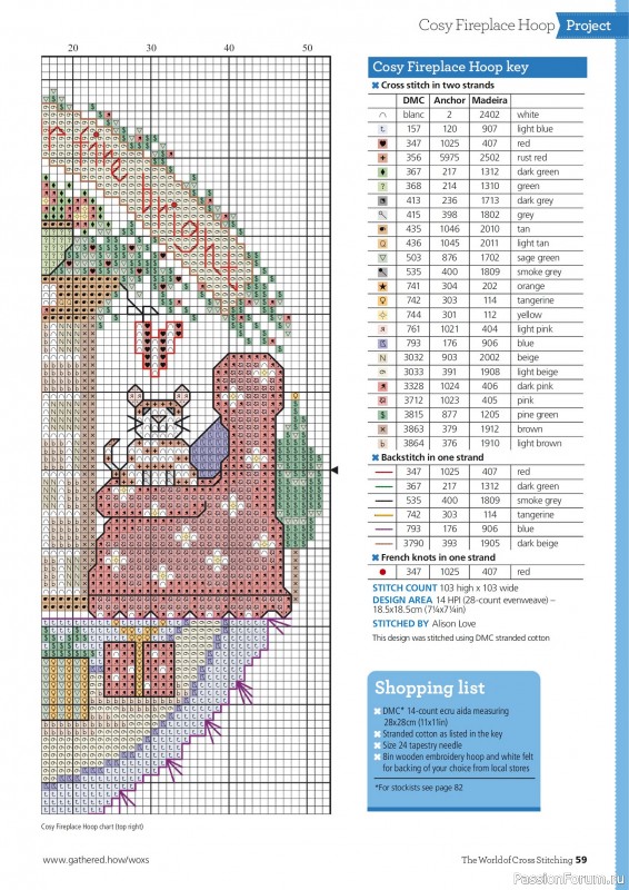 Коллекция вышивки в журнале «The World of Cross Stitching №365 2025»