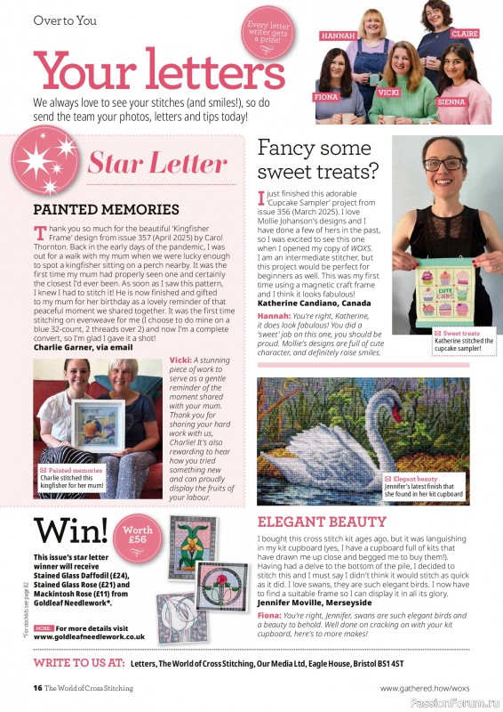 Коллекция вышивки в журнале &laquo;The World of Cross Stitching №372 2026&raquo;