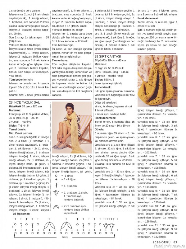 Вязаные модели в журнале &laquo;Burda Orgu №1 2026&raquo;