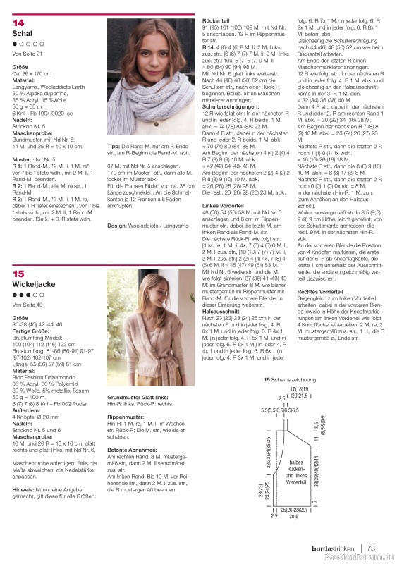 Вязаные модели в журнале «Burda Stricken №6 2022»