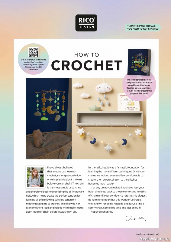 Вязаные проекты крючком в журнале «Inside Crochet №182 2025»
