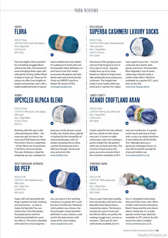 Вязаные проекты крючком в журнале «Simply Crochet №158 2025»