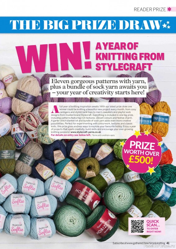 Вязаные проекты в журнале &laquo;Simply Knitting №273 2026&raquo;