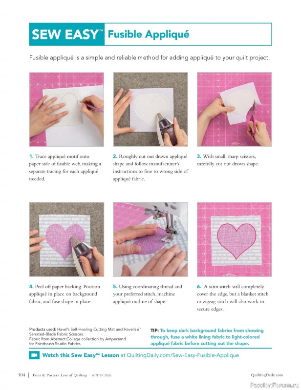 Коллекция проектов для рукодельниц в журнале «Fons & Porter's Love of Quilting - Winter 2026»