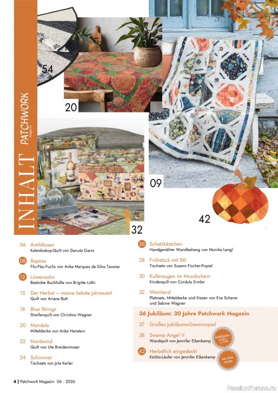 Коллекция проектов для рукодельниц в журнале &laquo;Patchwork Magazin №6 2026&raquo;