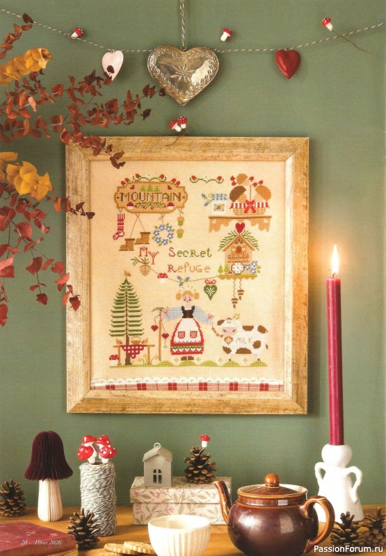 Коллекция вышивки в журнале &laquo;Creation Point de Croix №116 2026&raquo;