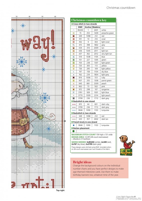 Коллекция вышивки в журнале «Cross Stitch Favourites - Christmas 2023»