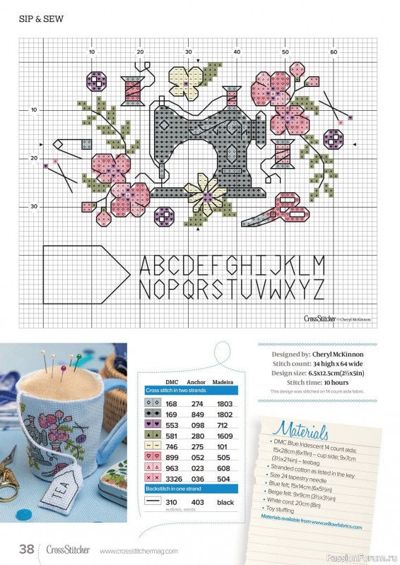 Коллекция вышивки в журнале «CrossStitcher №383 2022»