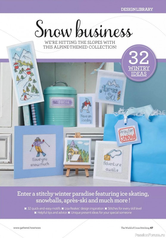 Коллекция вышивки в журнале «The World of Cross Stitching - Special 2023»