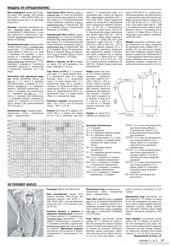 Вязаные модели в журнале «Verena №3 2025»