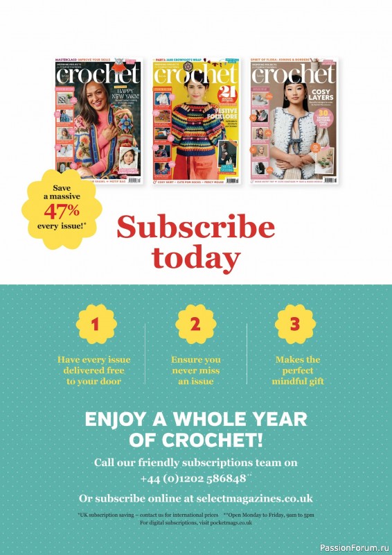 Вязаные проекты крючком в журнале «Inside Crochet №183 2025»