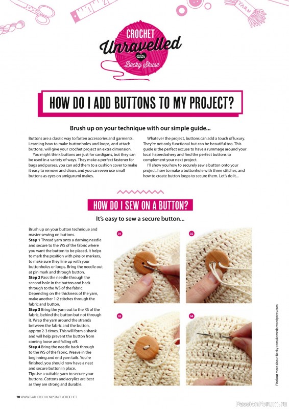 Вязаные проекты крючком в журнале «Simply Crochet №165 2025»