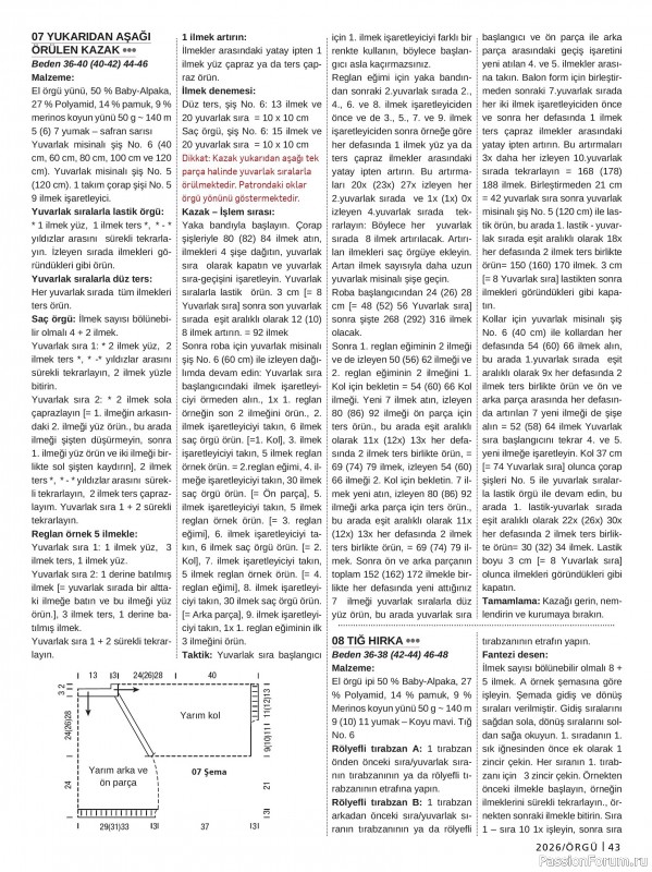 Вязаные проекты в журнале &laquo;Burda Orgu №2 2026&raquo;