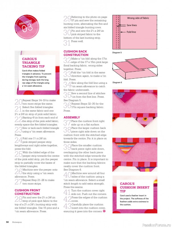 Коллекция проектов для рукодельниц в журнале «Australian Homespun №228 2025»