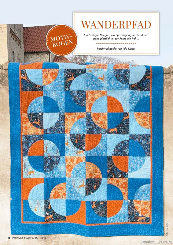 Коллекция проектов для рукодельниц в журнале &laquo;Patchwork das Magazin №2 2026&raquo;