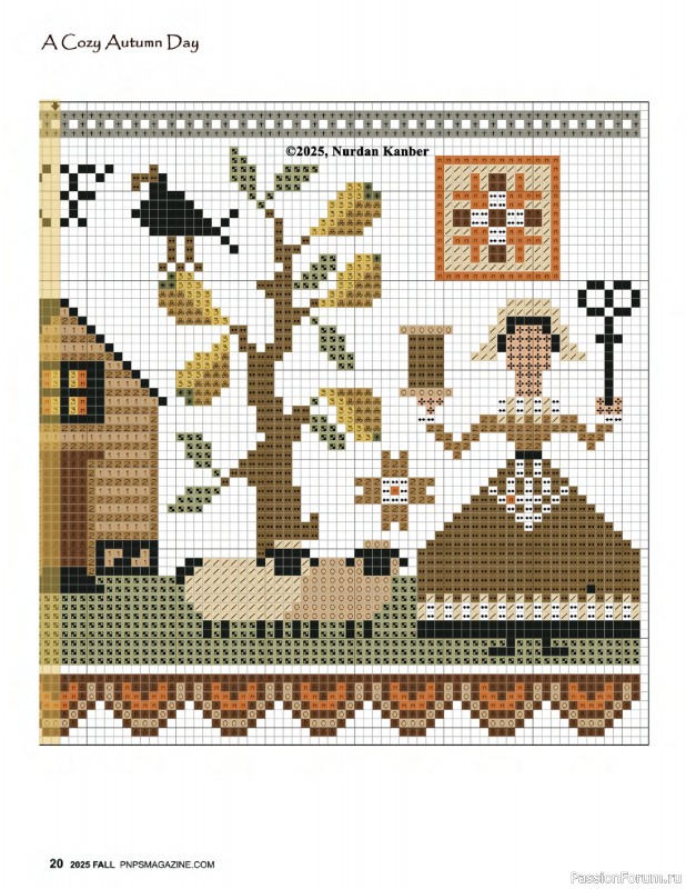 Коллекция вышивки в журнале «Punch Needle & Primitive Stitcher – Fall 2025»