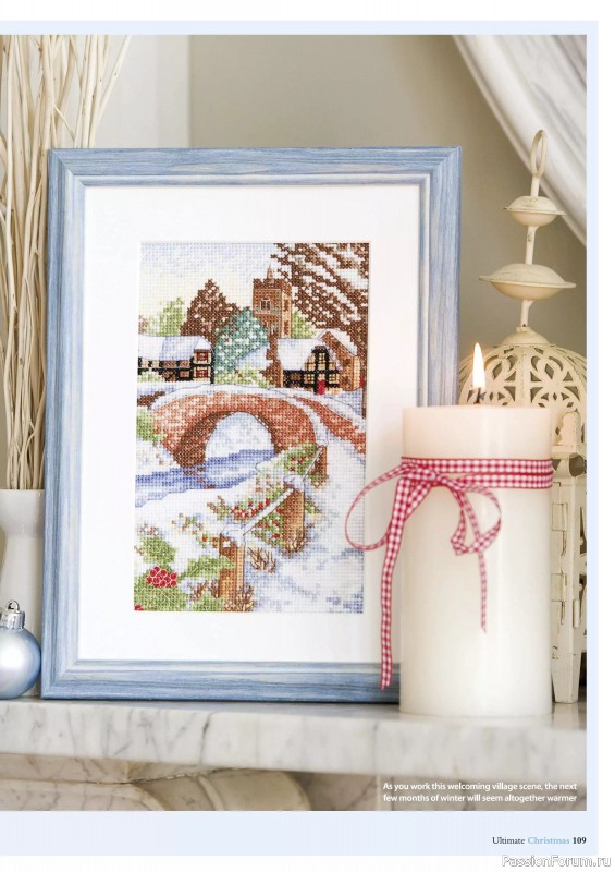 Коллекция вышивки в журнале «Ultimate Crossstitch Christmas №7 2025»