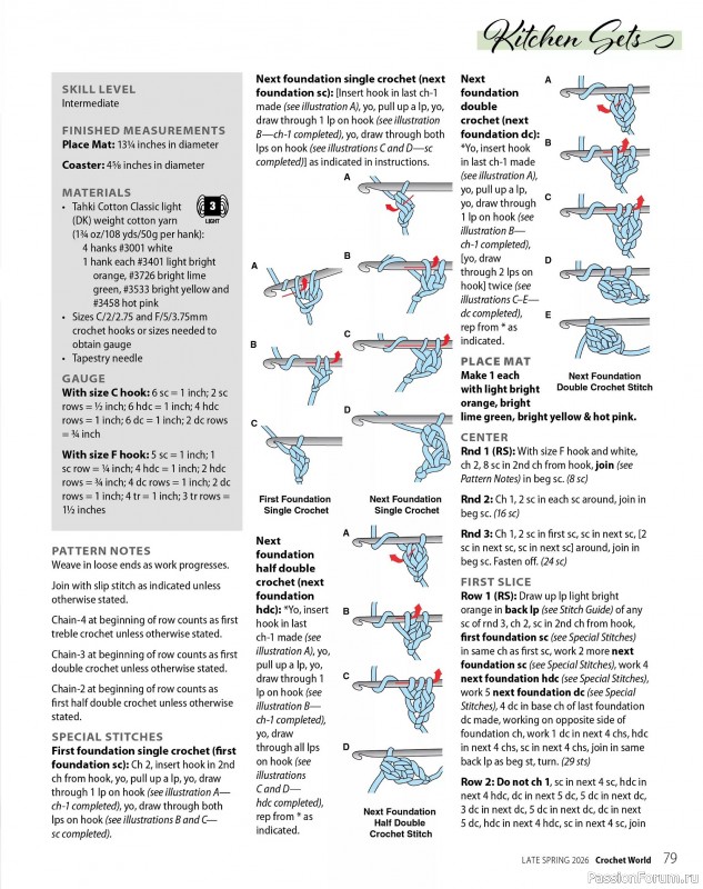 Вязаные проекты крючком в журнале &laquo;Crochet World Specials - Late Spring 2026&raquo;