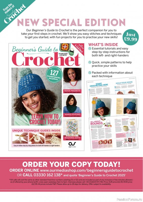 Вязаные проекты крючком в журнале «Your Crochet Christmas - 2025»