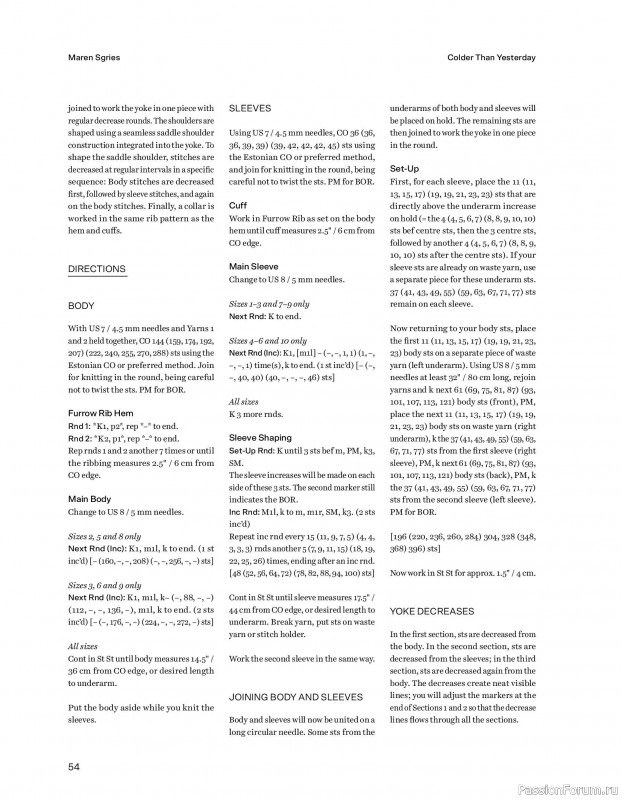 Вязаные проекты в книге &laquo;52 weeks of Sweater&raquo;. Часть 1