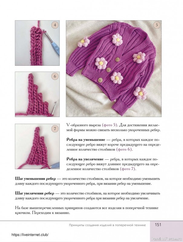 Вязаные проекты в книге «Поперечное вязание крючком от А до Я». Продолжение