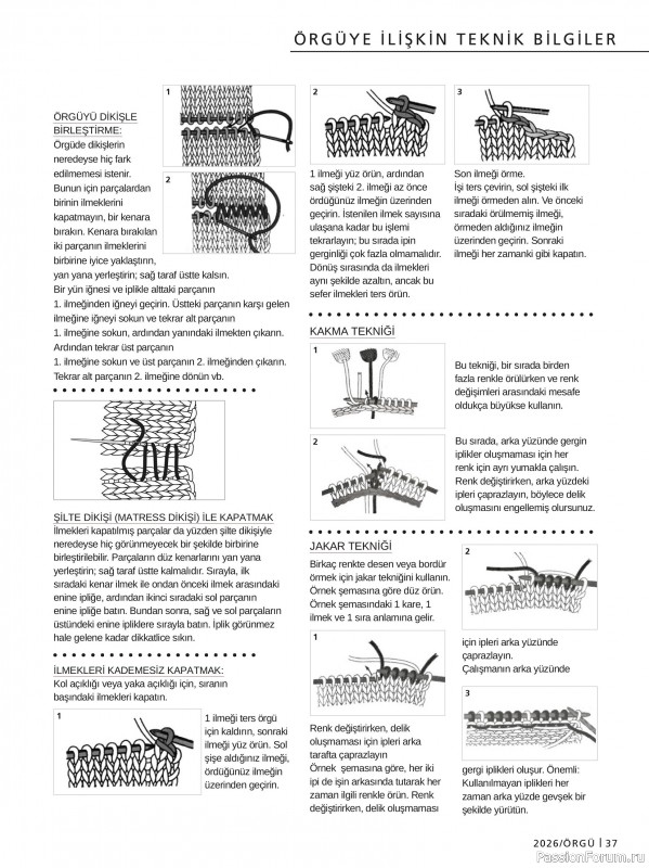 Вязаные проекты в журнале &laquo;Burda Orgu №2 2026&raquo;