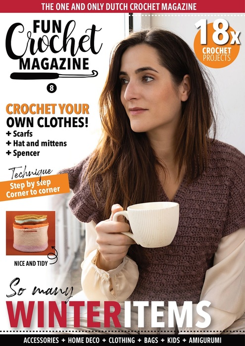 Вязаные проекты крючком в журнале «Fun Crochet Magazine №8 2022»