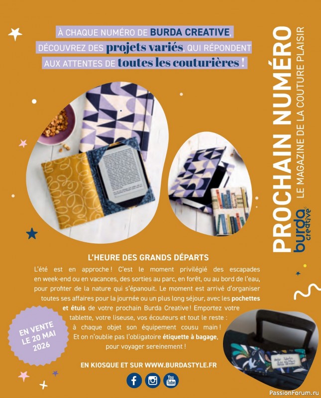 Коллекция проектов для рукодельниц в журнале «Burda Creative №101 2026»
