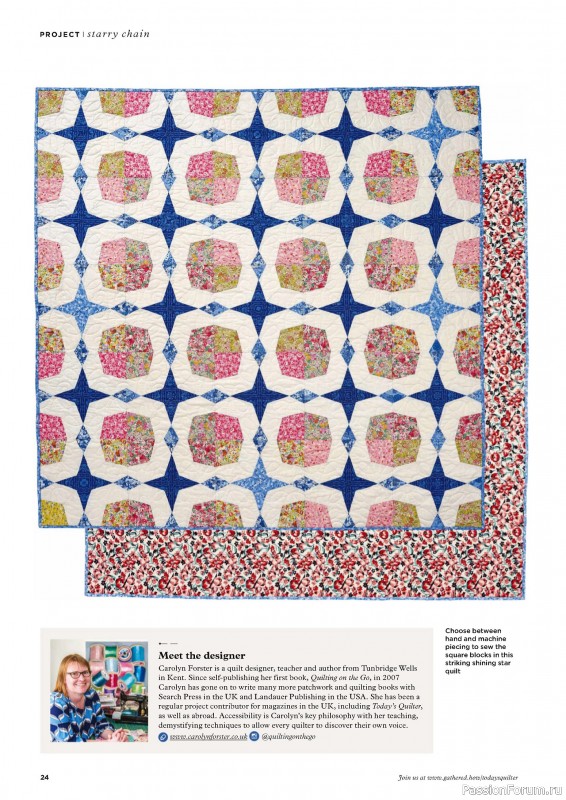 Коллекция проектов для рукодельниц в журнале «Todays Quilter №122 2024»