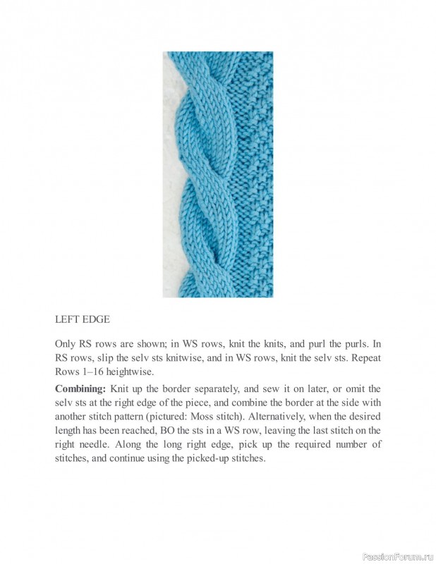 Коллекция узоров спицами в книге «The New Knitting Stitch Dictionary»