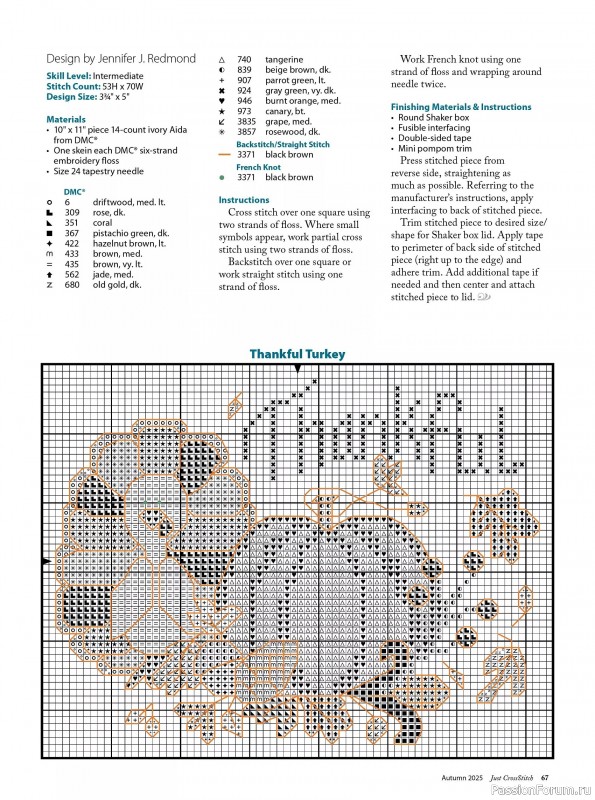 Коллекция вышивки в журнале «Just CrossStitch - Autumn 2025»
