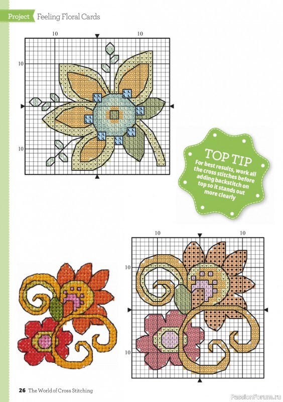 Коллекция вышивки в журнале «The World of Cross Stitching №374 2026»