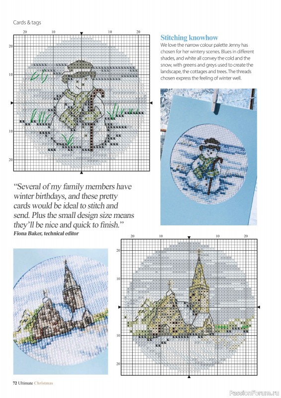 Коллекция вышивки в журнале «Ultimate CrossStitch - Christmas 2025»