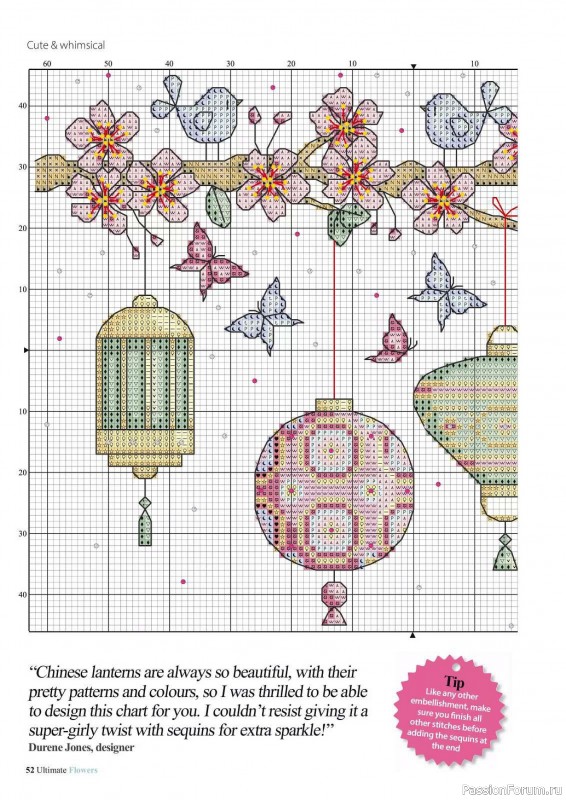 Коллекция вышивки в журнале «Ultimate CrossStitch Flowers - 2025»