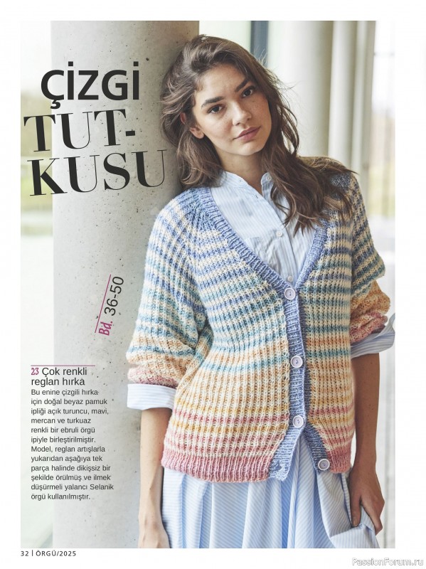 Вязаные модели в журнале «Burda Orgu №1 2025»