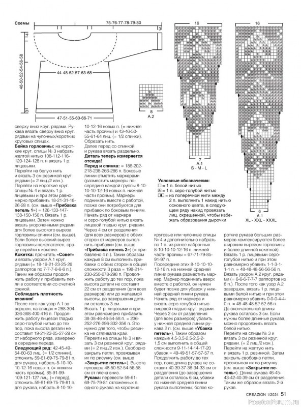 Вязаные модели в журнале «Creazion №1 2024»