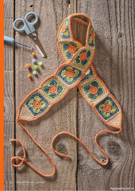 Вязаные проекты крючком в журнале «Crochet Granny Squares - 1st Edition 2025»